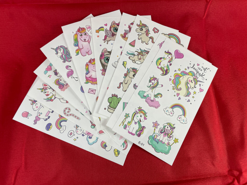 Eenhoorntattoo van De Feestdoos