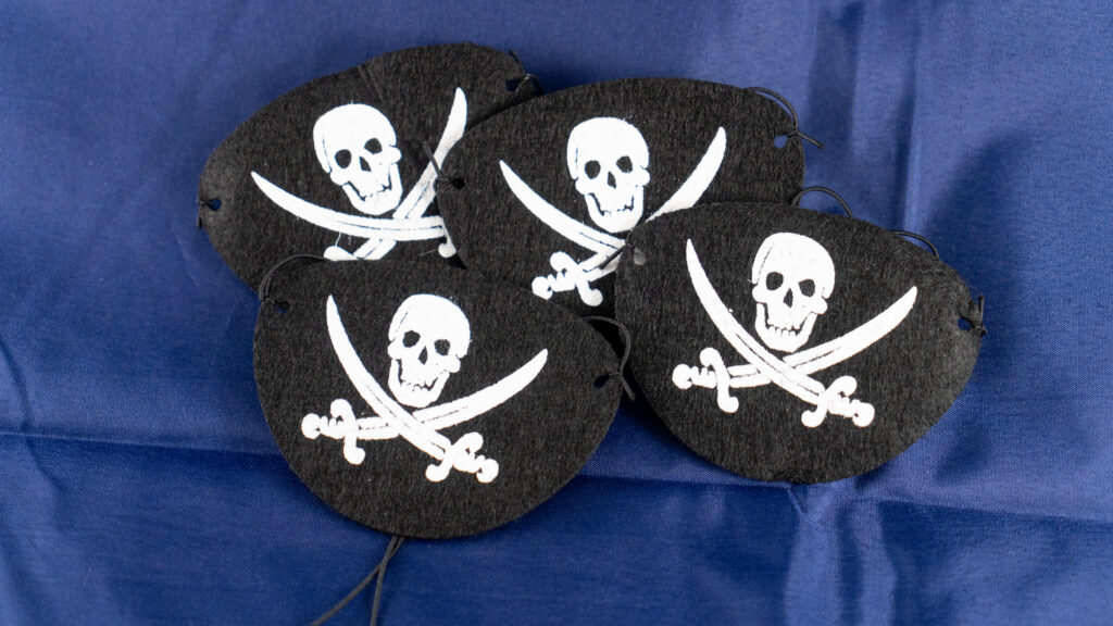 Piratenooglapjes van De Feestdoos