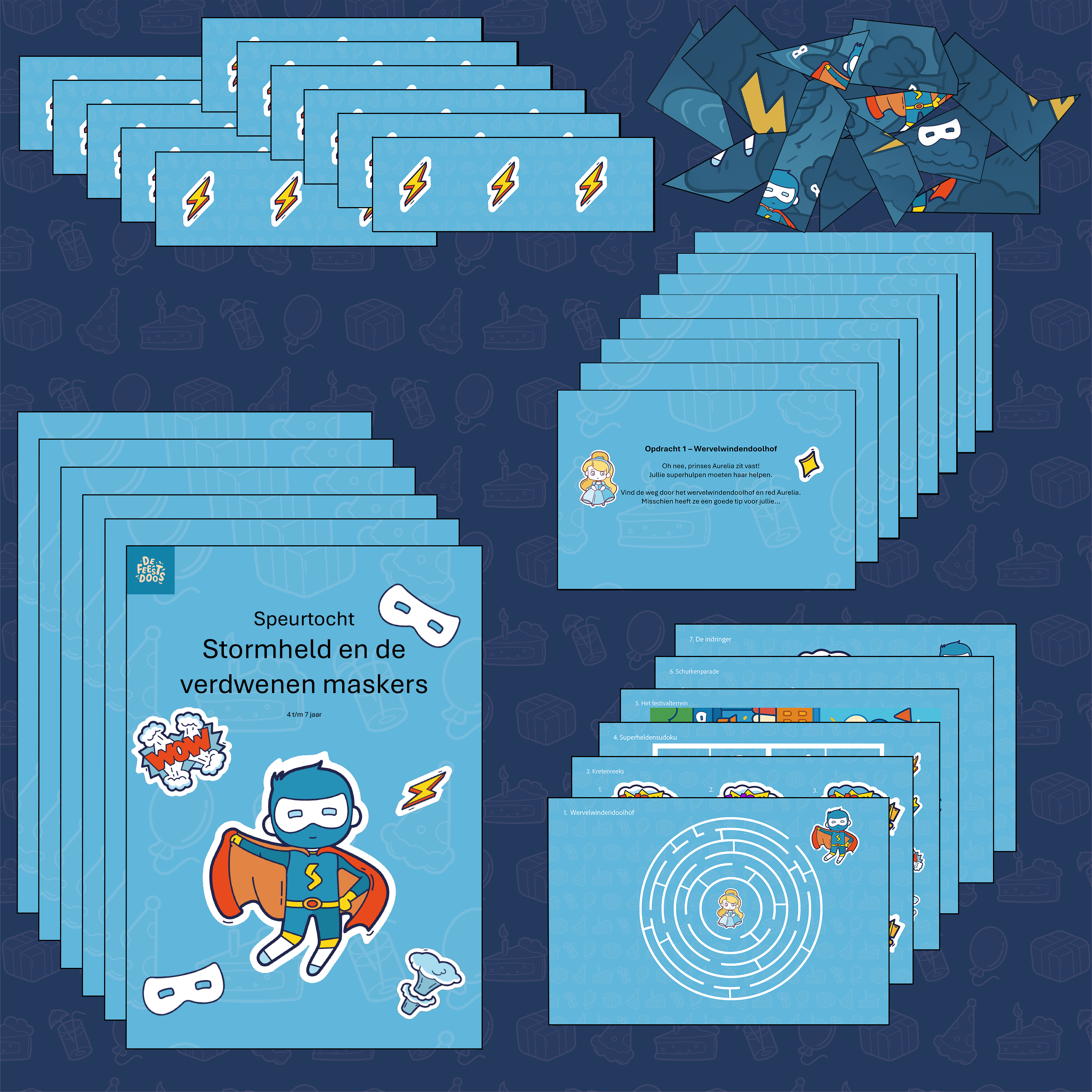 Een superheldenpeurtocht van De Feestdoos.
