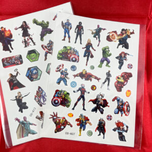 Afwasbare superheldentattoo's van De Feestdoos.