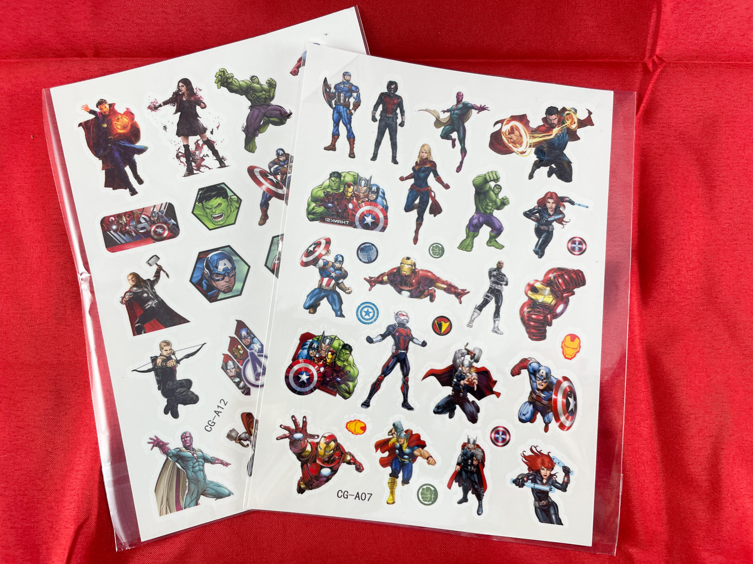 Afwasbare superheldentattoo's van De Feestdoos.