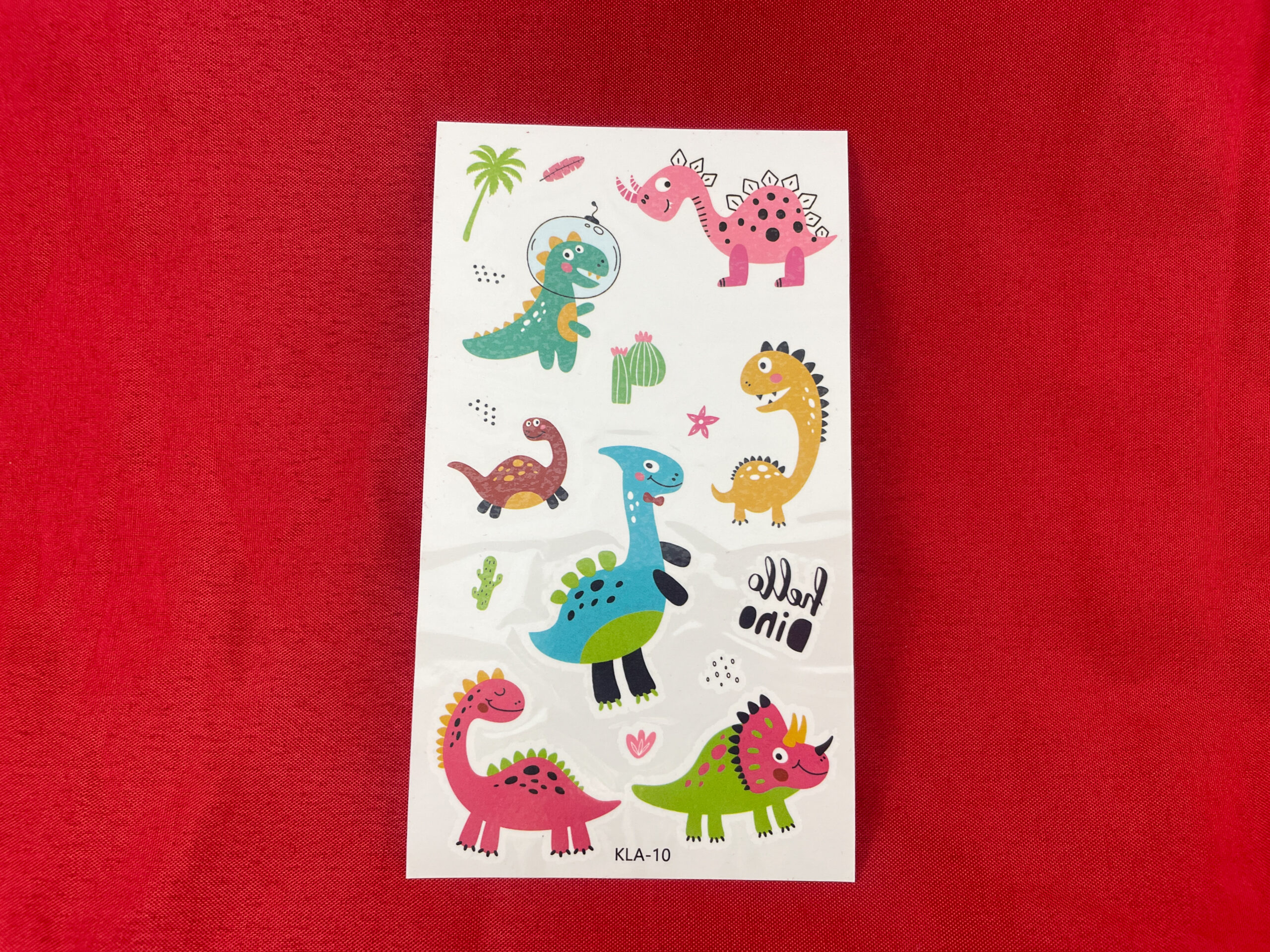 Afwasbare dinotattoo's van De Feestdoos