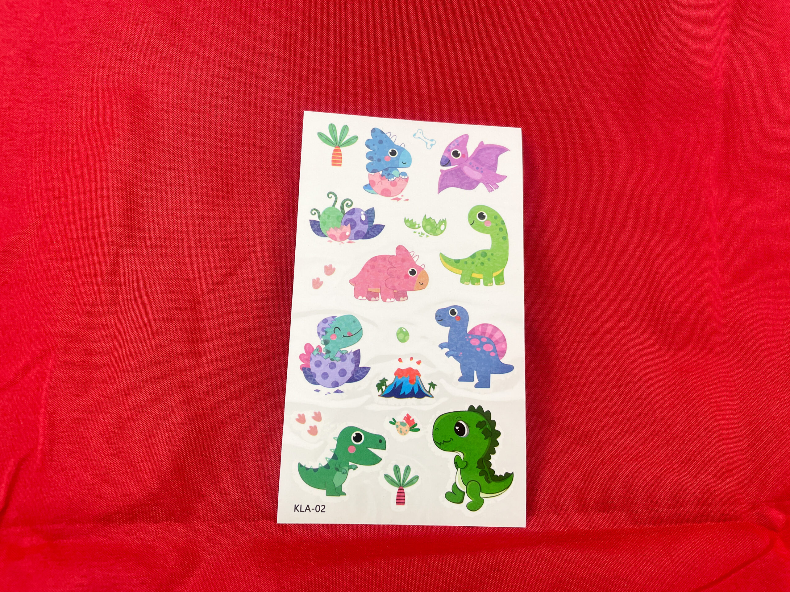 Afwasbare dinotattoo's van De Feestdoos