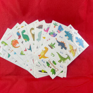 Afwasbare dinotattoo's van De Feestdoos