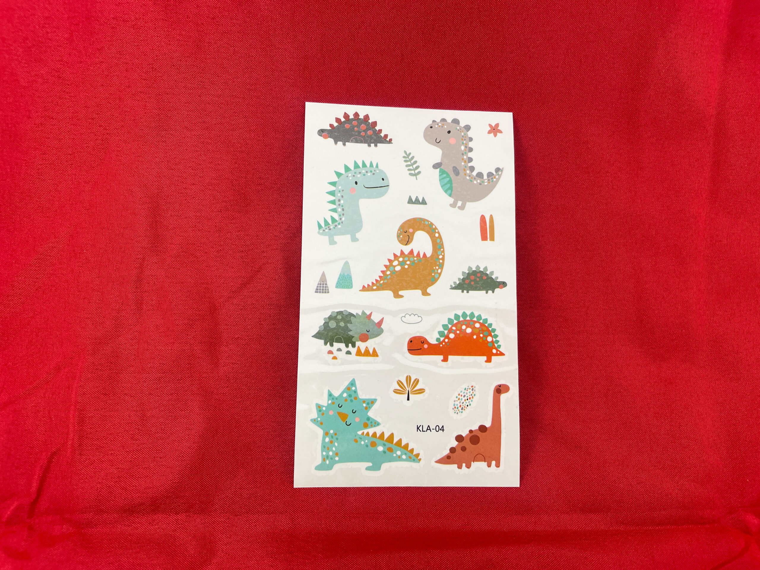 Afwasbare dinotattoo's van De Feestdoos