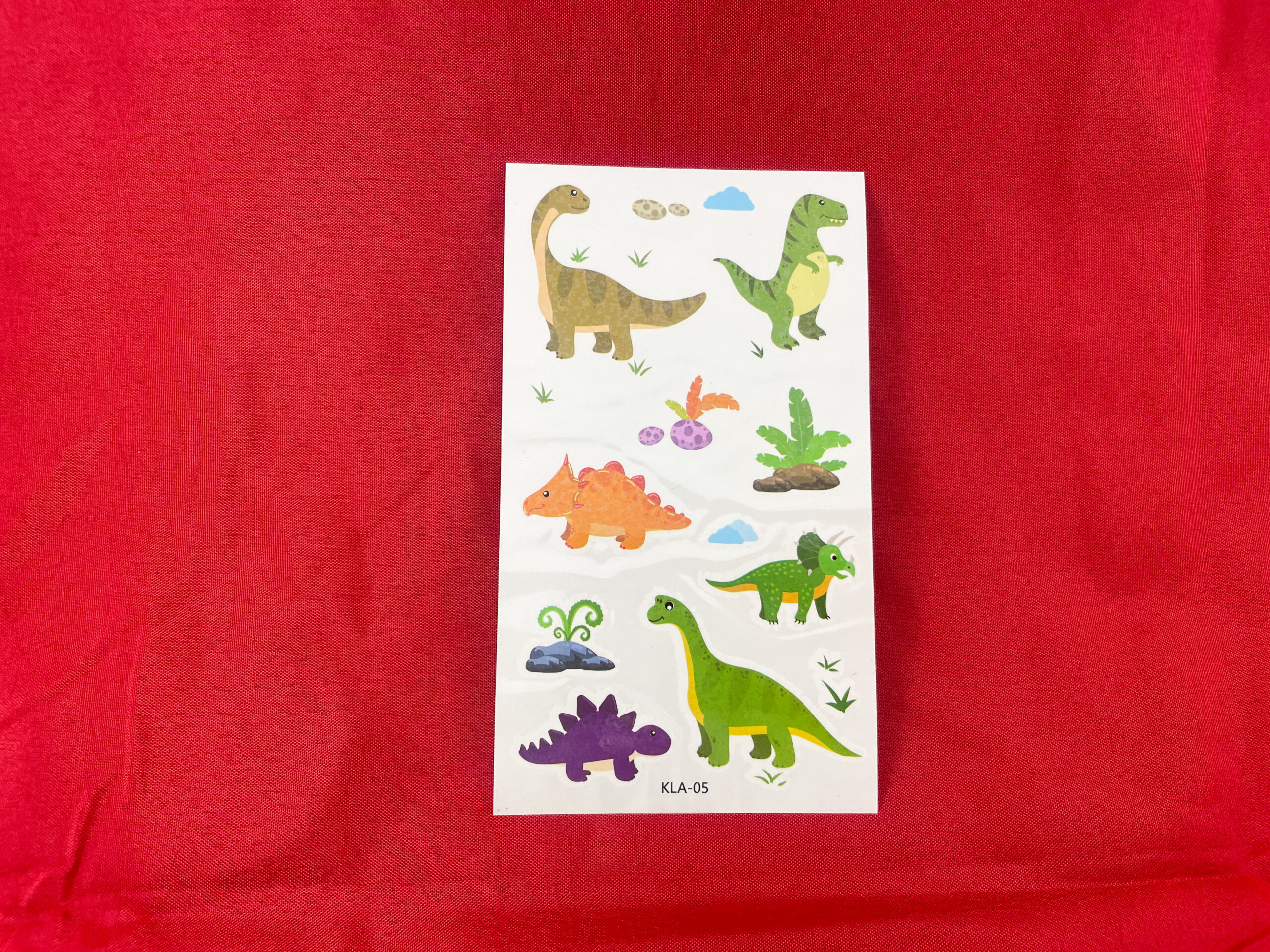 Afwasbare dinotattoo's van De Feestdoos