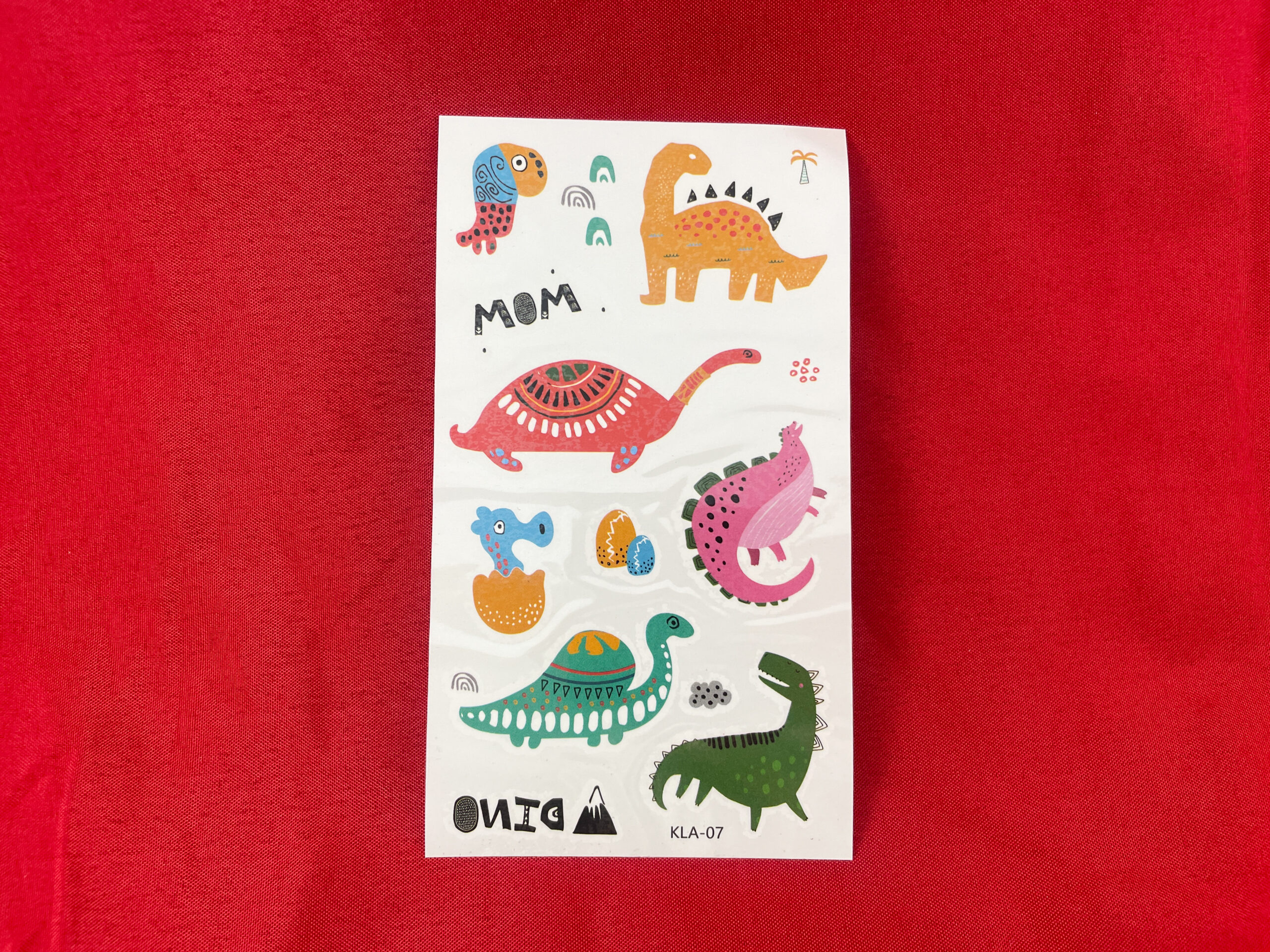 Afwasbare dinotattoo's van De Feestdoos