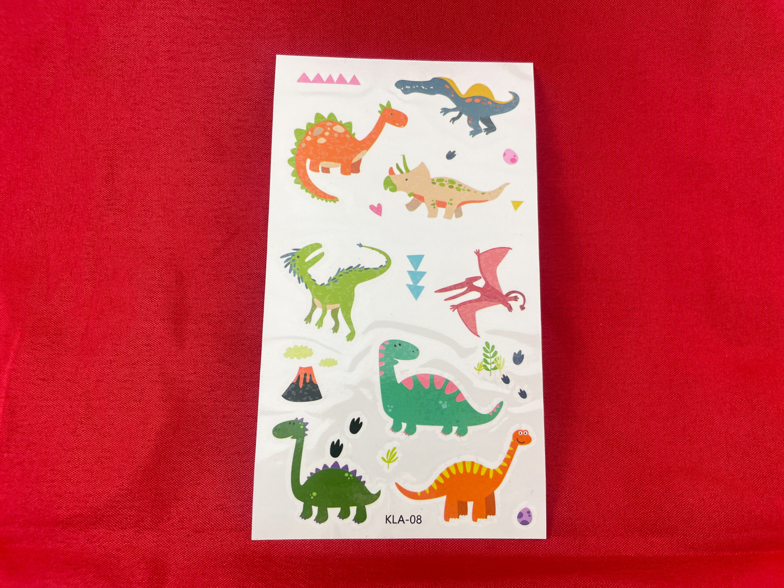 Afwasbare dinotattoo's van De Feestdoos