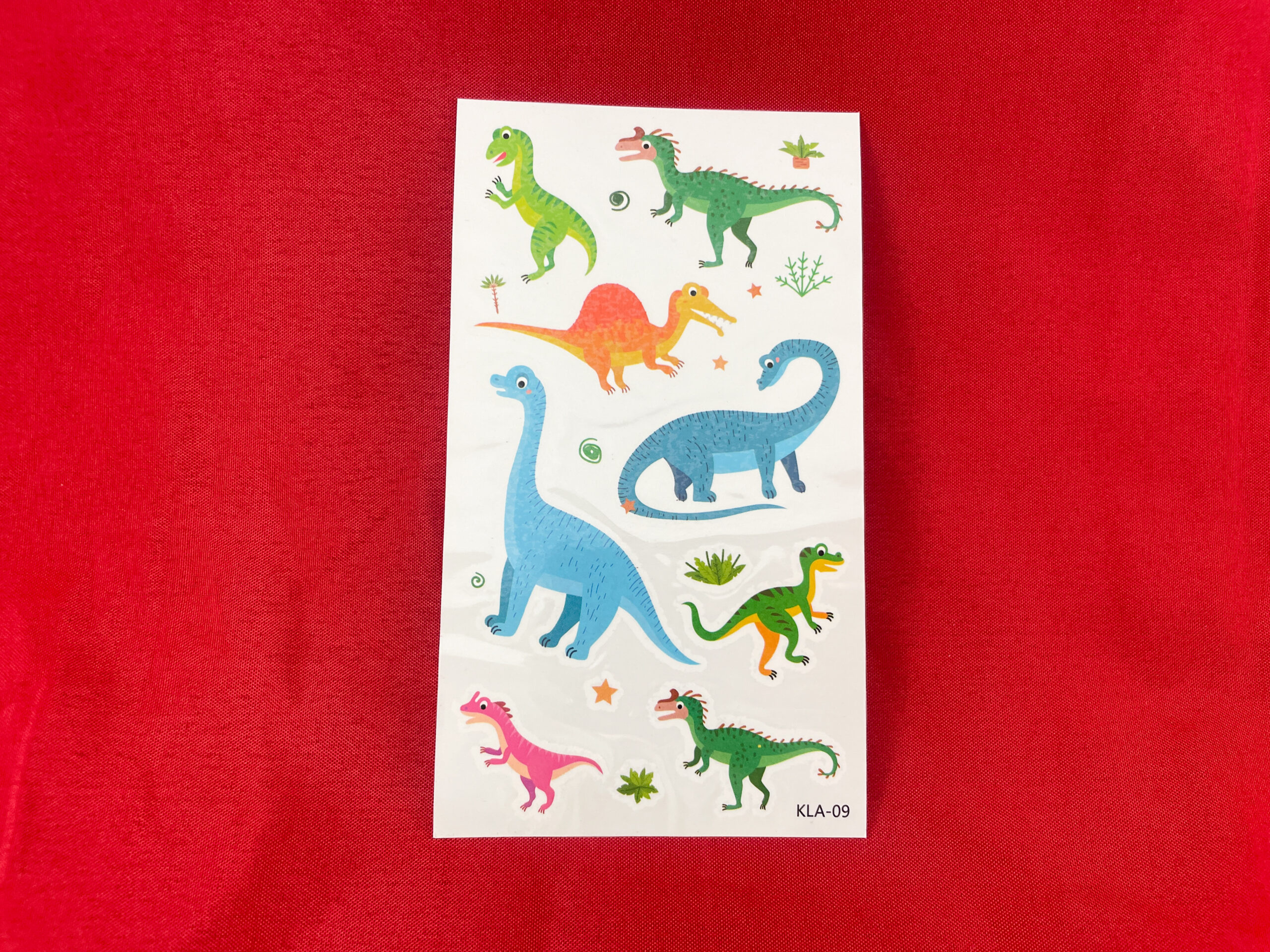 Afwasbare dinotattoo's van De Feestdoos