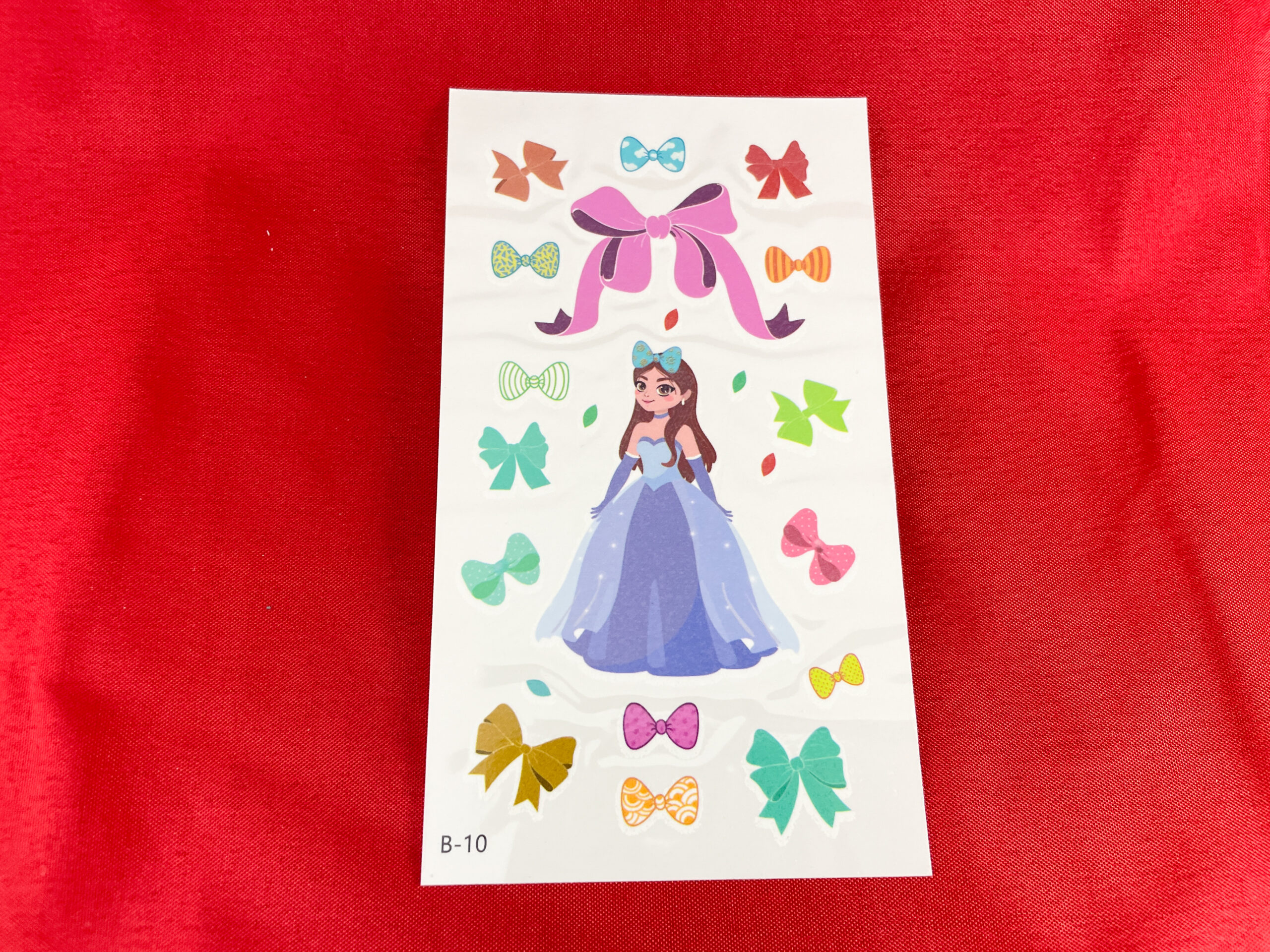 Afwasbare prinsessentattoo's van De Feestdoos