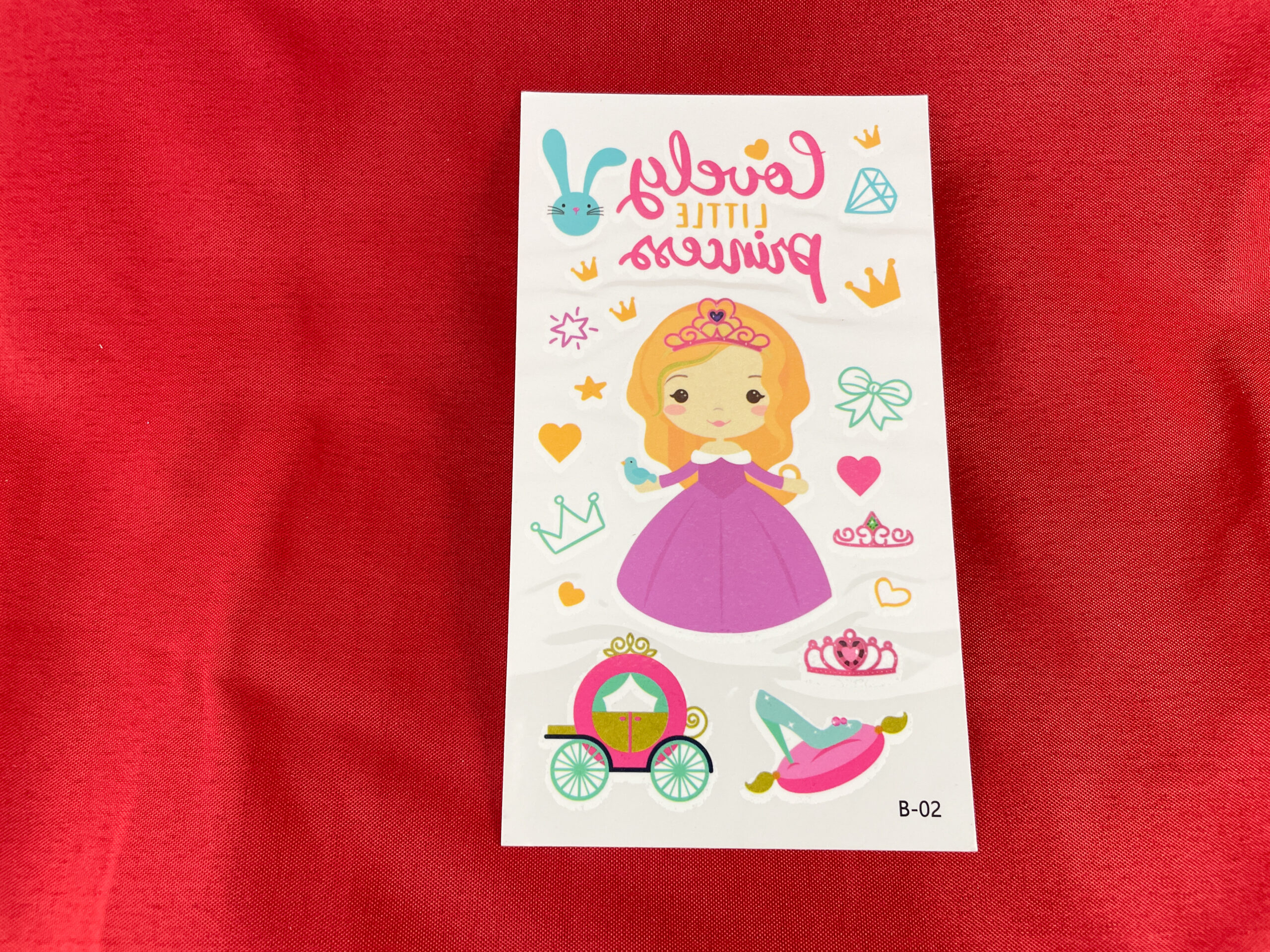 Afwasbare prinsessentattoo's van De Feestdoos