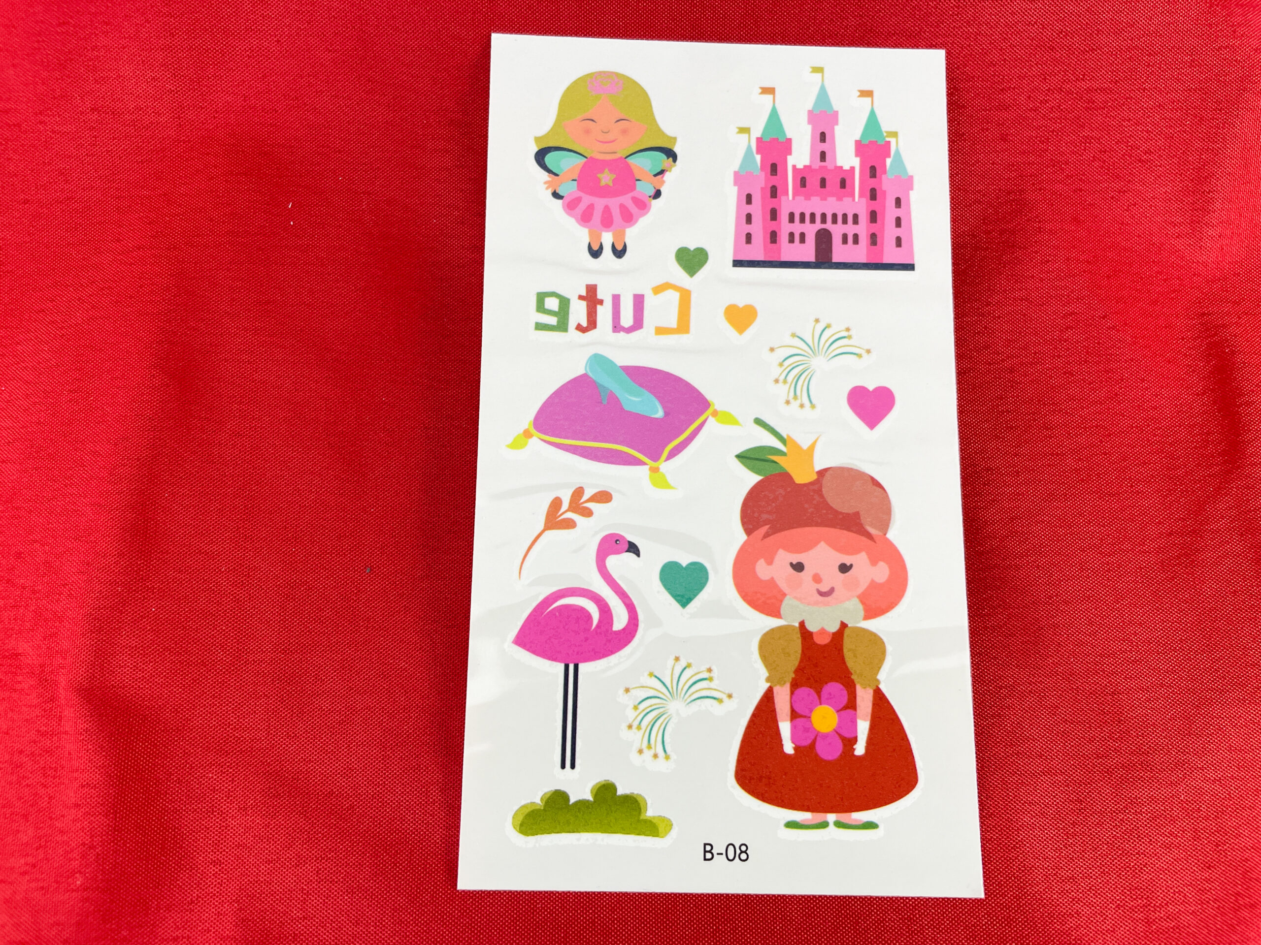 Afwasbare prinsessentattoo's van De Feestdoos