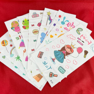 Afwasbare prinsessentattoo's van De Feestdoos