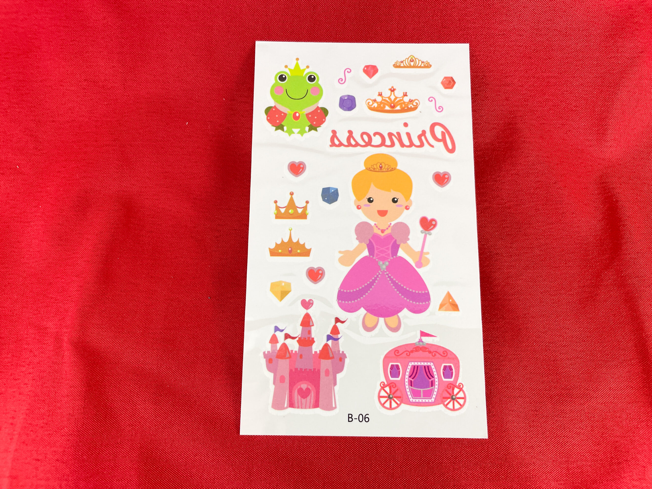 Afwasbare prinsessentattoo's van De Feestdoos