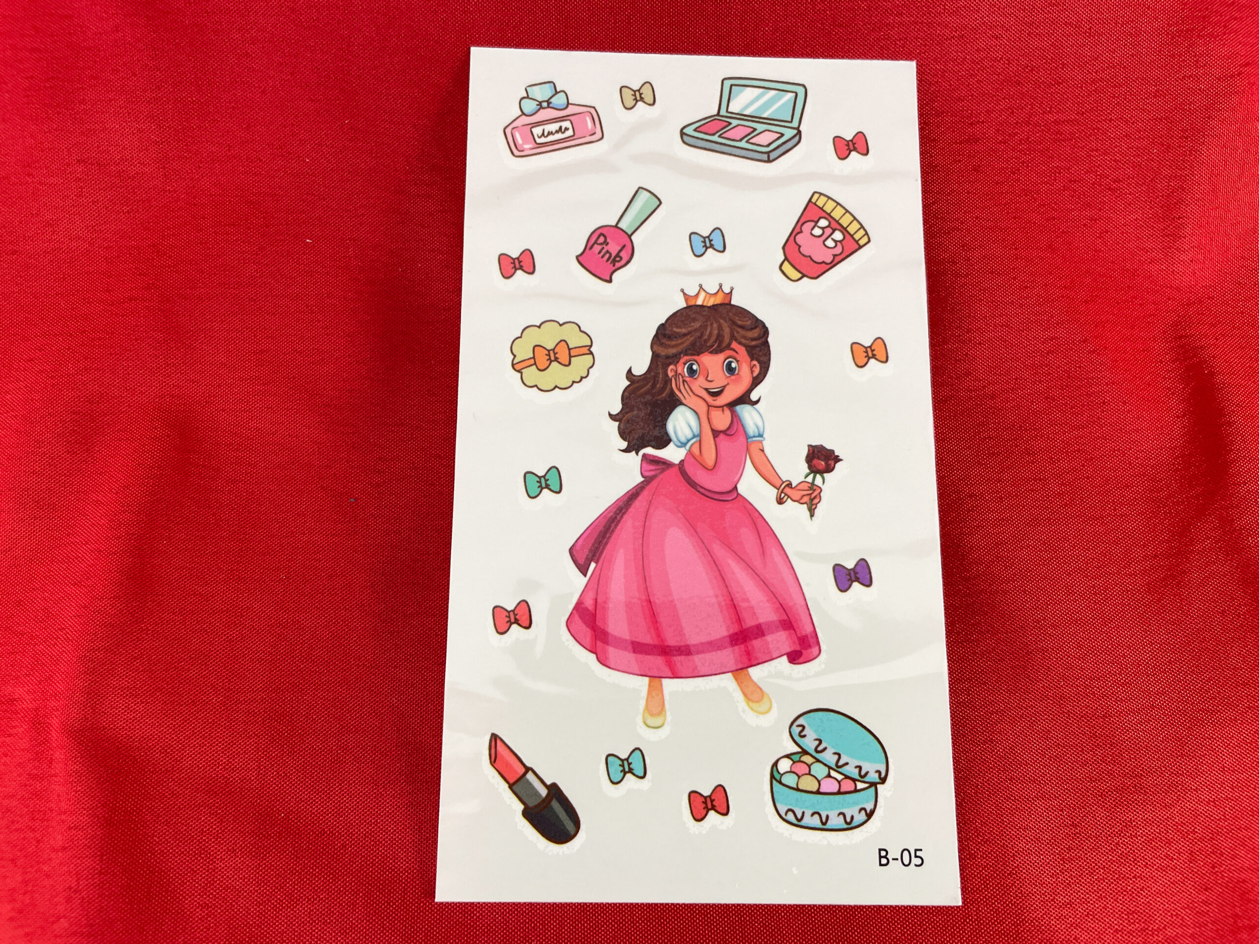 Afwasbare prinsessentattoo's van De Feestdoos