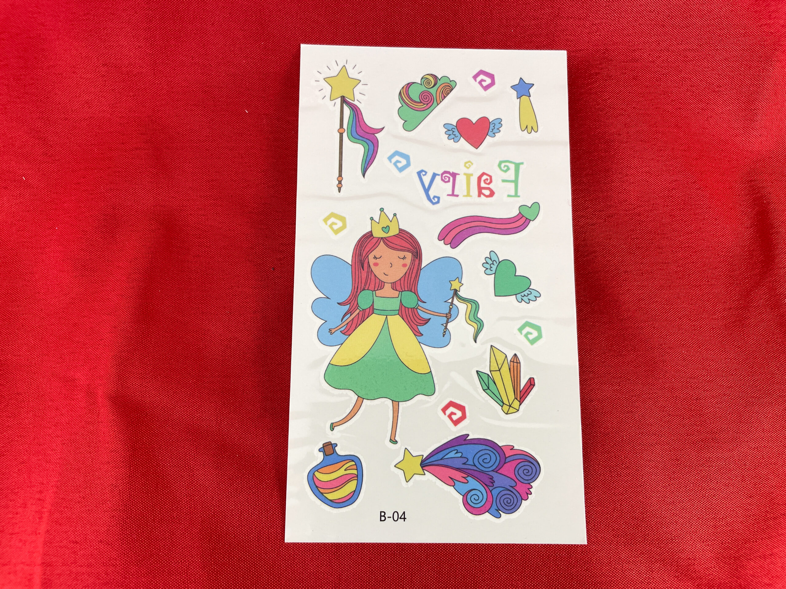 Afwasbare prinsessentattoo's van De Feestdoos