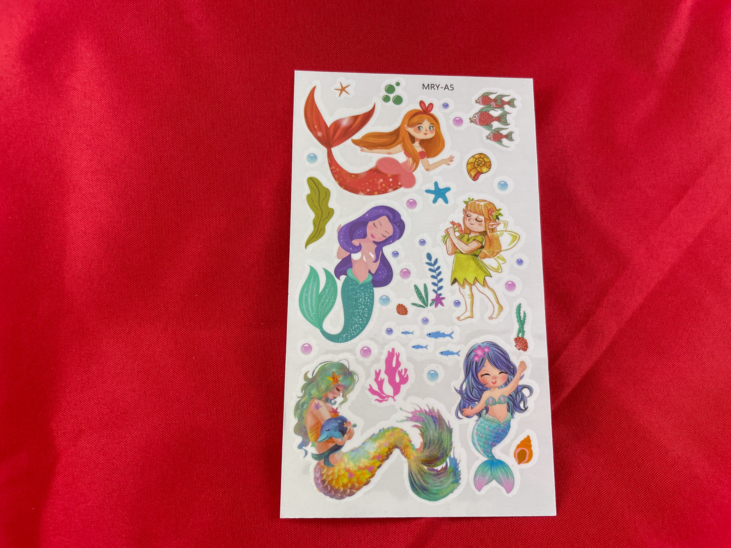 Afwasbare zeemeerminnentattoo's van De Feestdoos