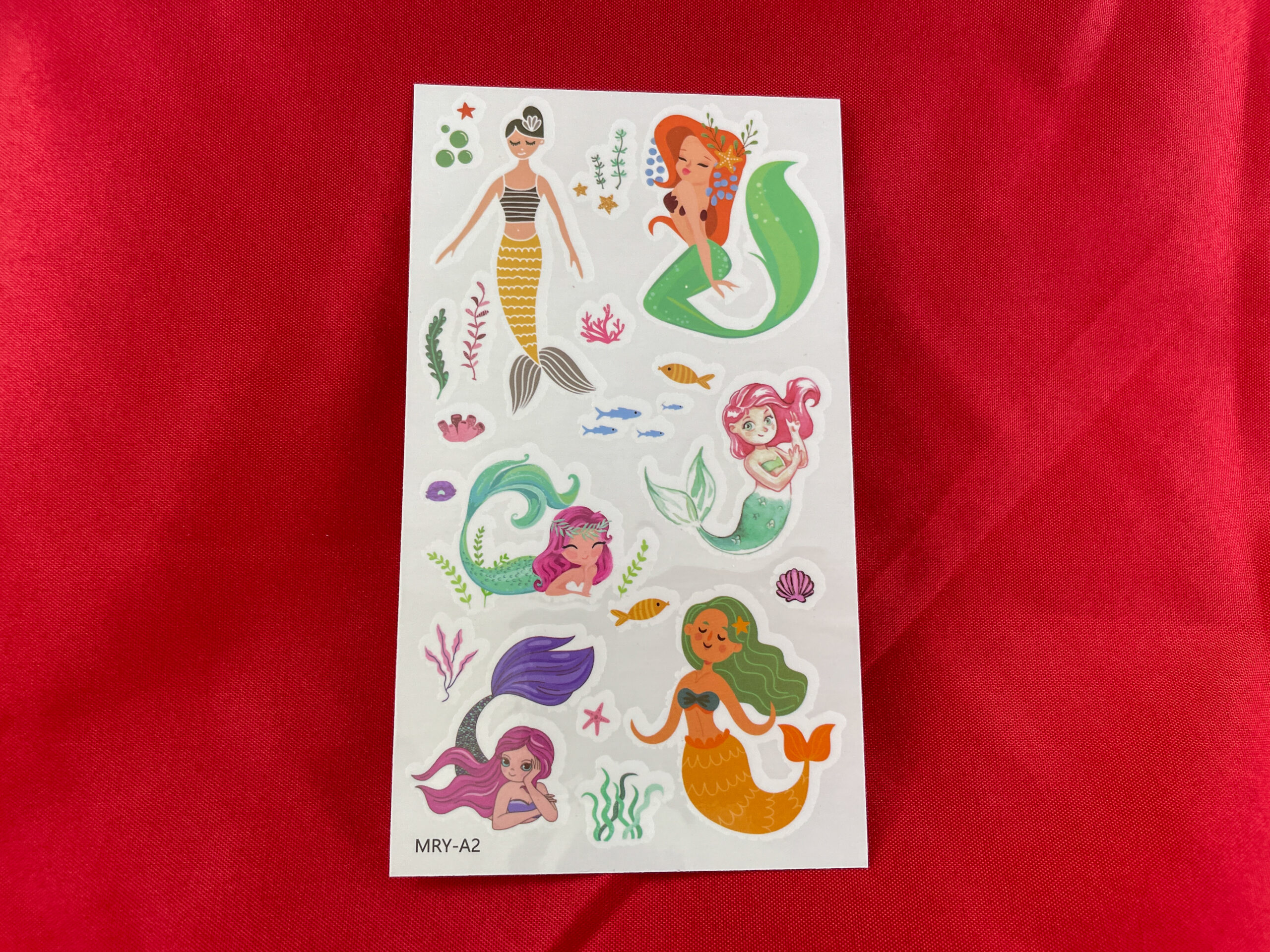 Afwasbare zeemeerminnentattoo's van De Feestdoos