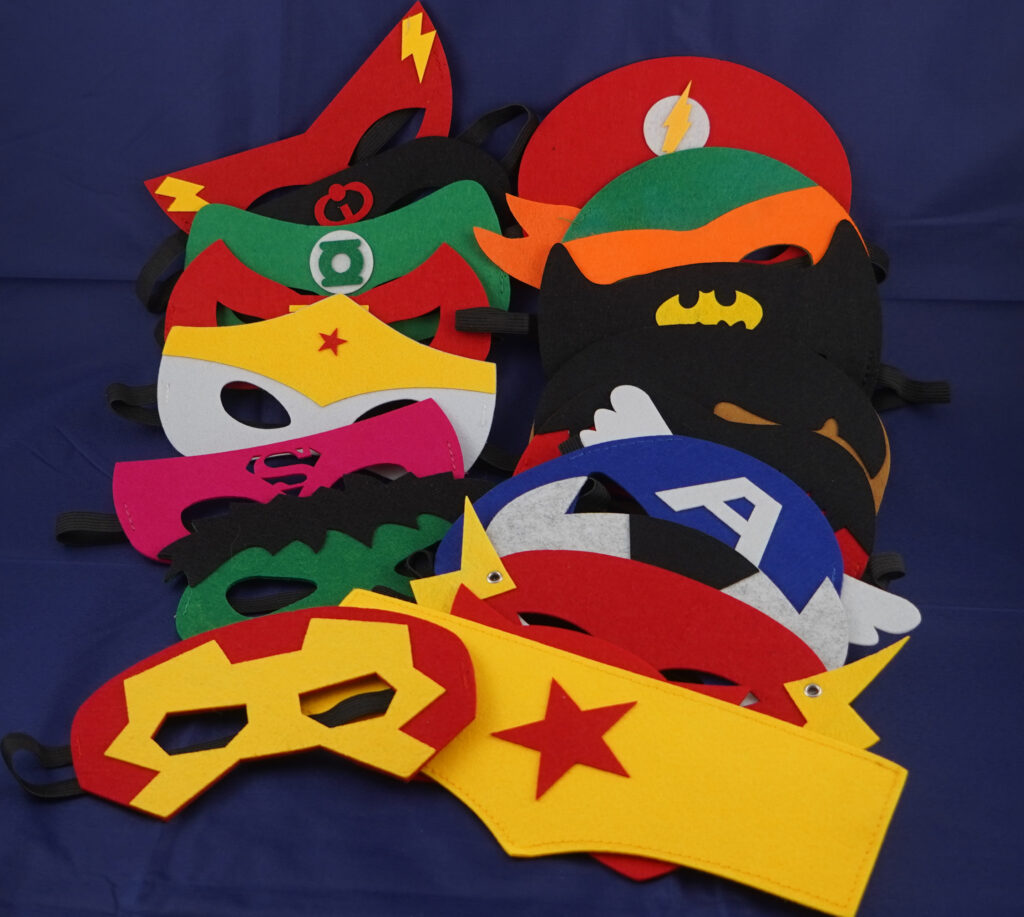 Superheldenmaskers van De Feestdoos