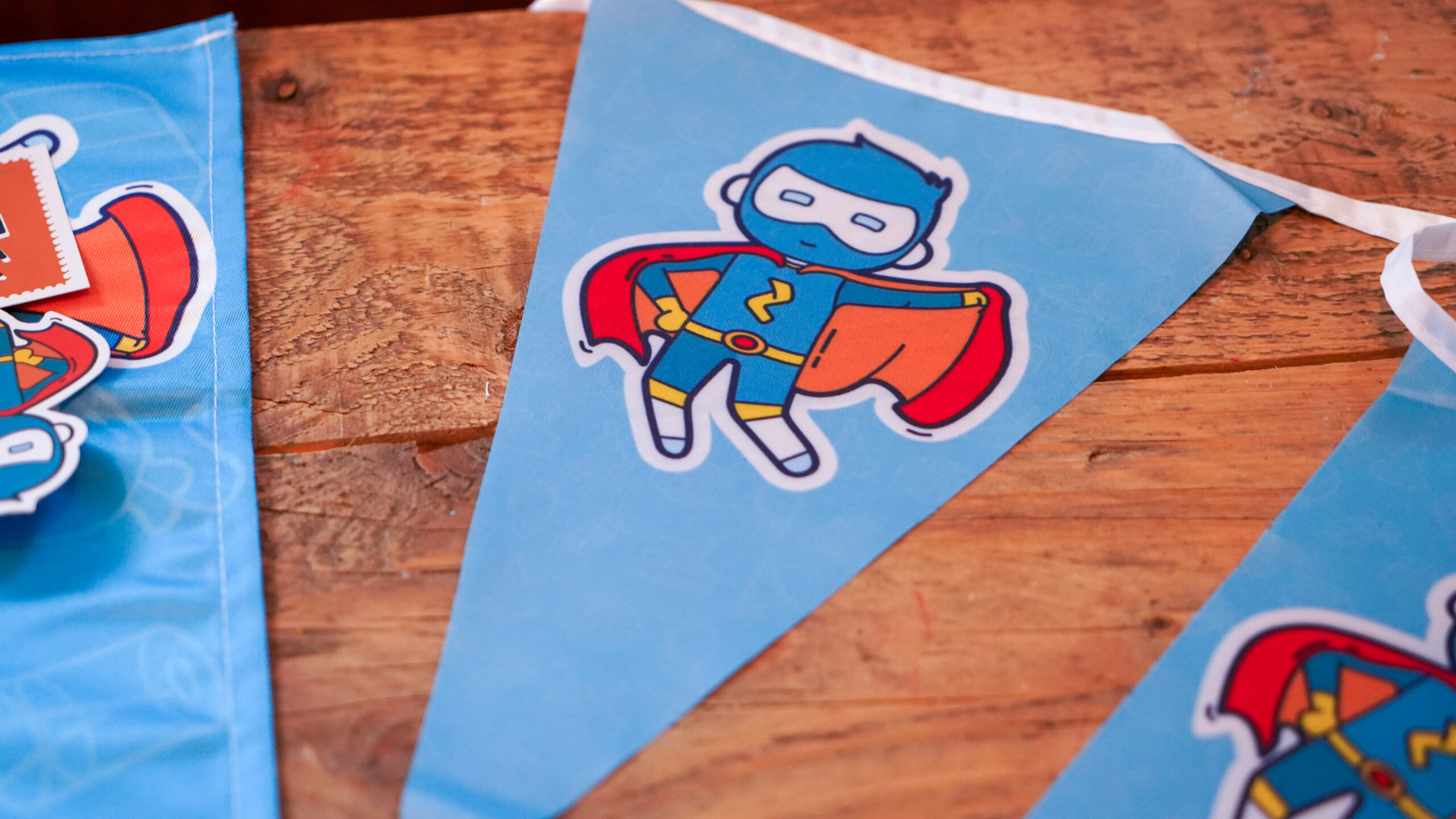 Superheldenvlag van De Feestdoos