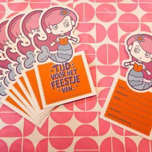 Zeemeerminuitnodigingskaarten van De Feestdoos