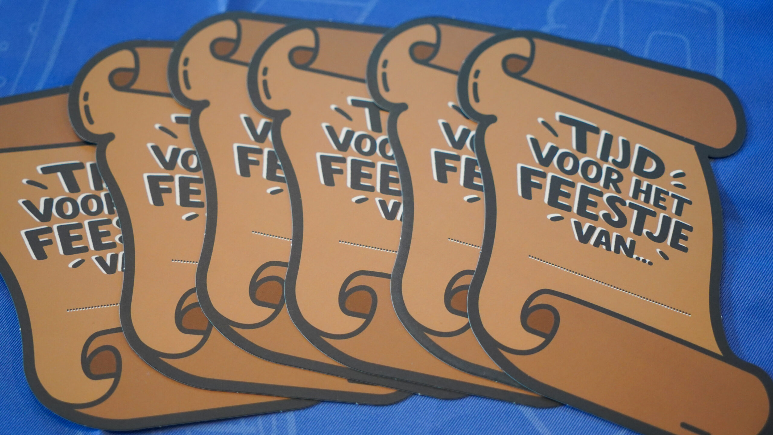 Uitnodigingskaart piratenstijl van De Feestdoos