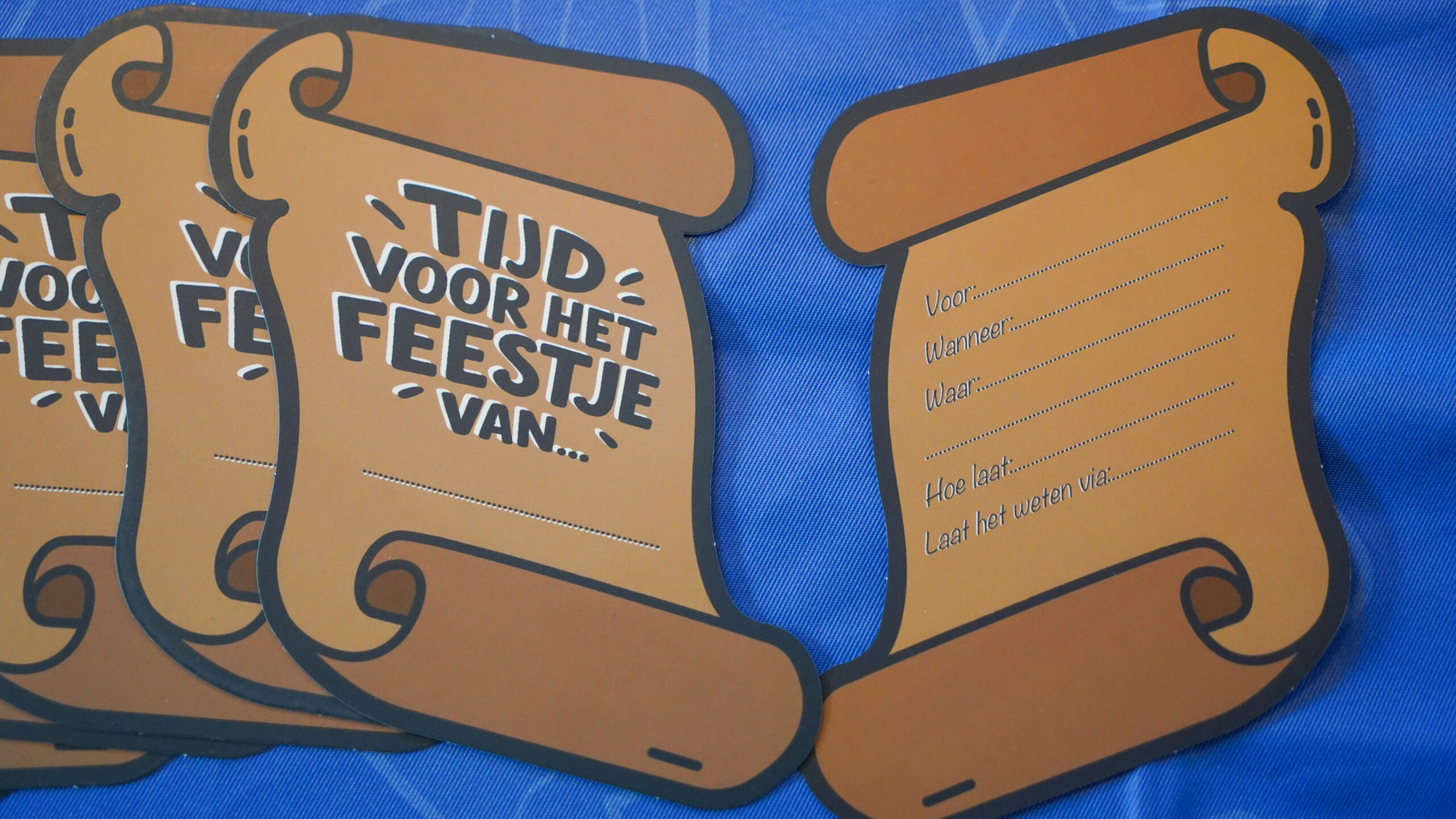 Uitnodigingskaart piratenstijl van De Feestdoos