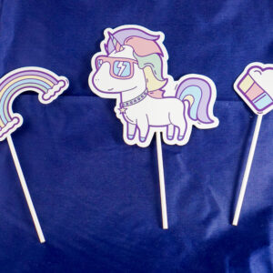 Eenhoorncaketopper De Feestdoos