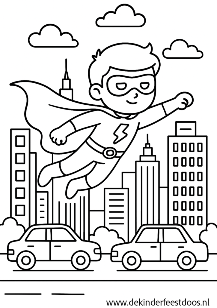 Kleurplaat De Feestdoos Stormheld