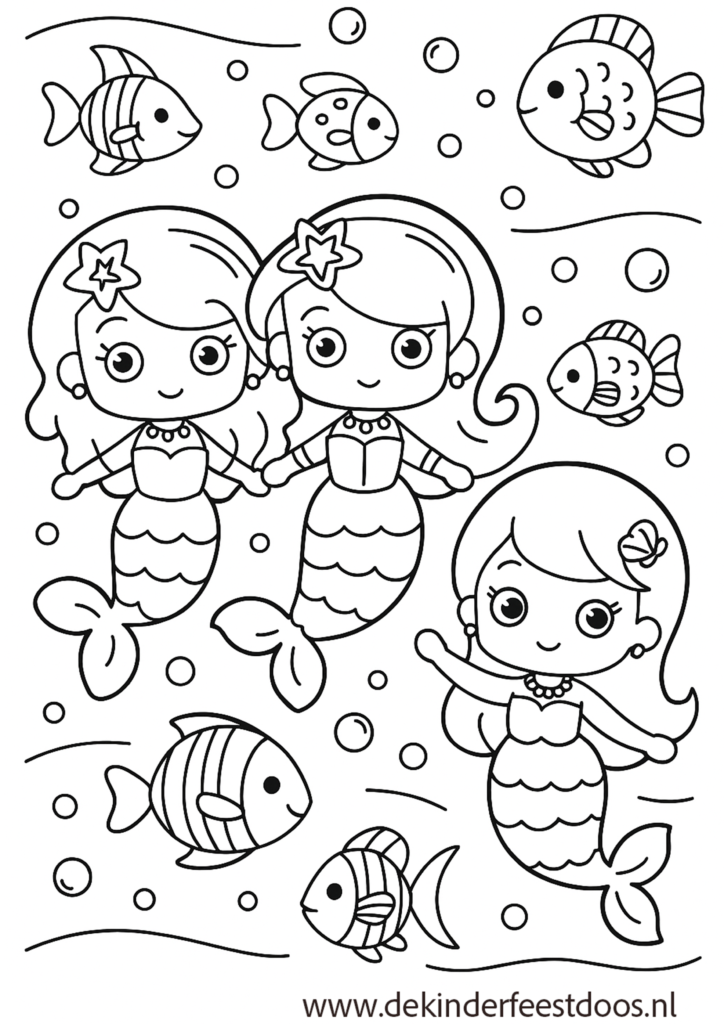 Kleurplaat De Feestdoos Zeemeerming