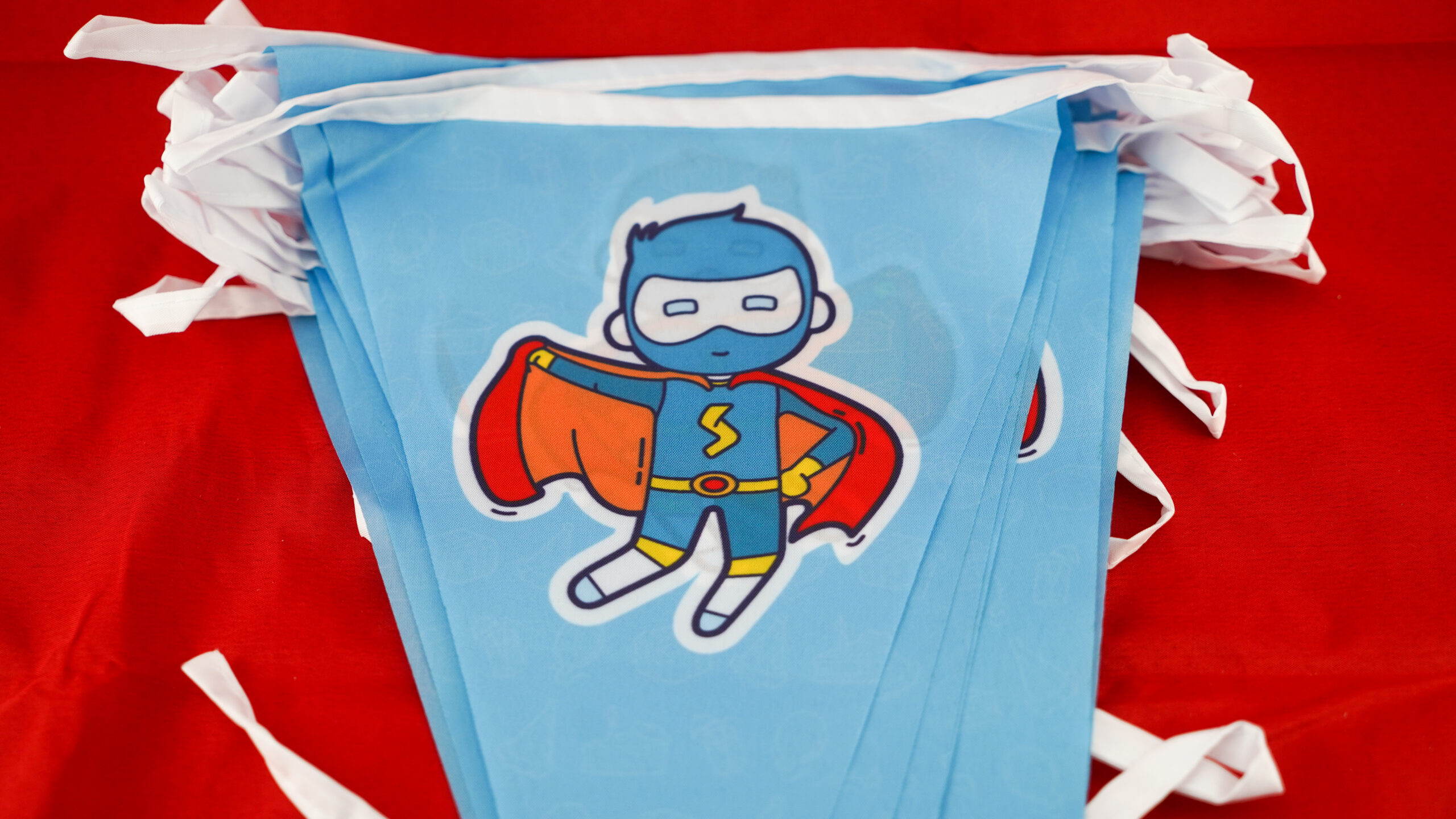 Superheldenvlaggen De Feestdoos