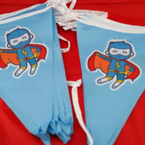 Superheldenvlaggen van De Feestdoos