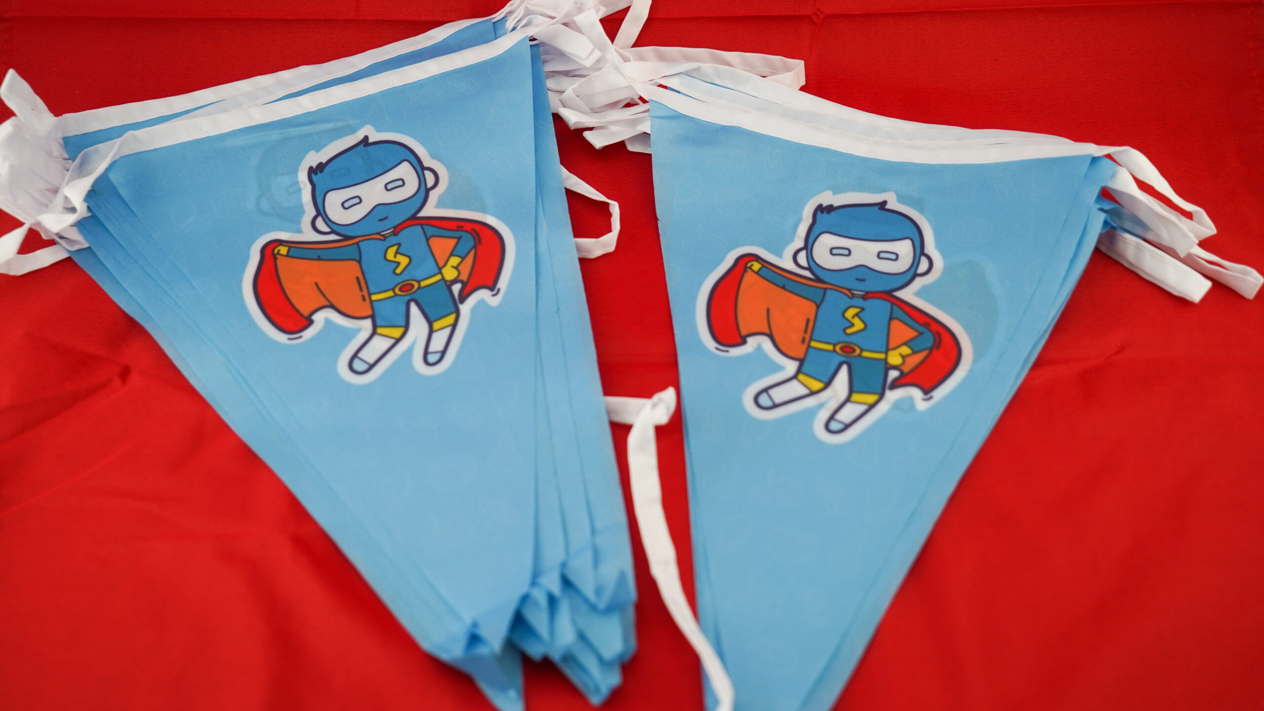 Superheldenvlaggen van De Feestdoos