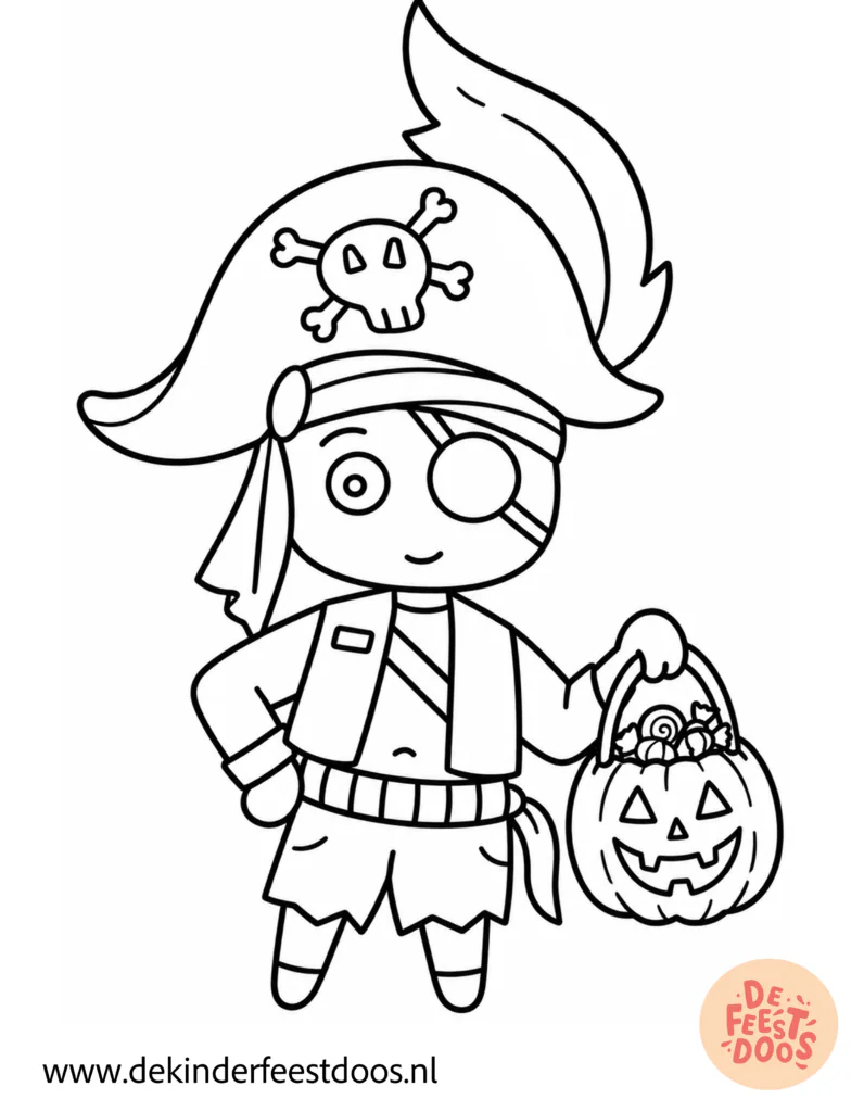 Kleurplaat Halloween De Feestdoos